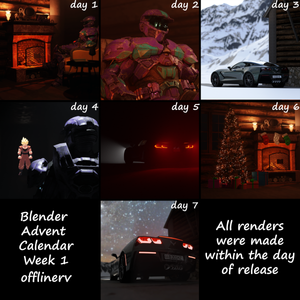 Blender Advent Calendar: Week 1